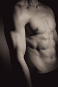 Fit male chest